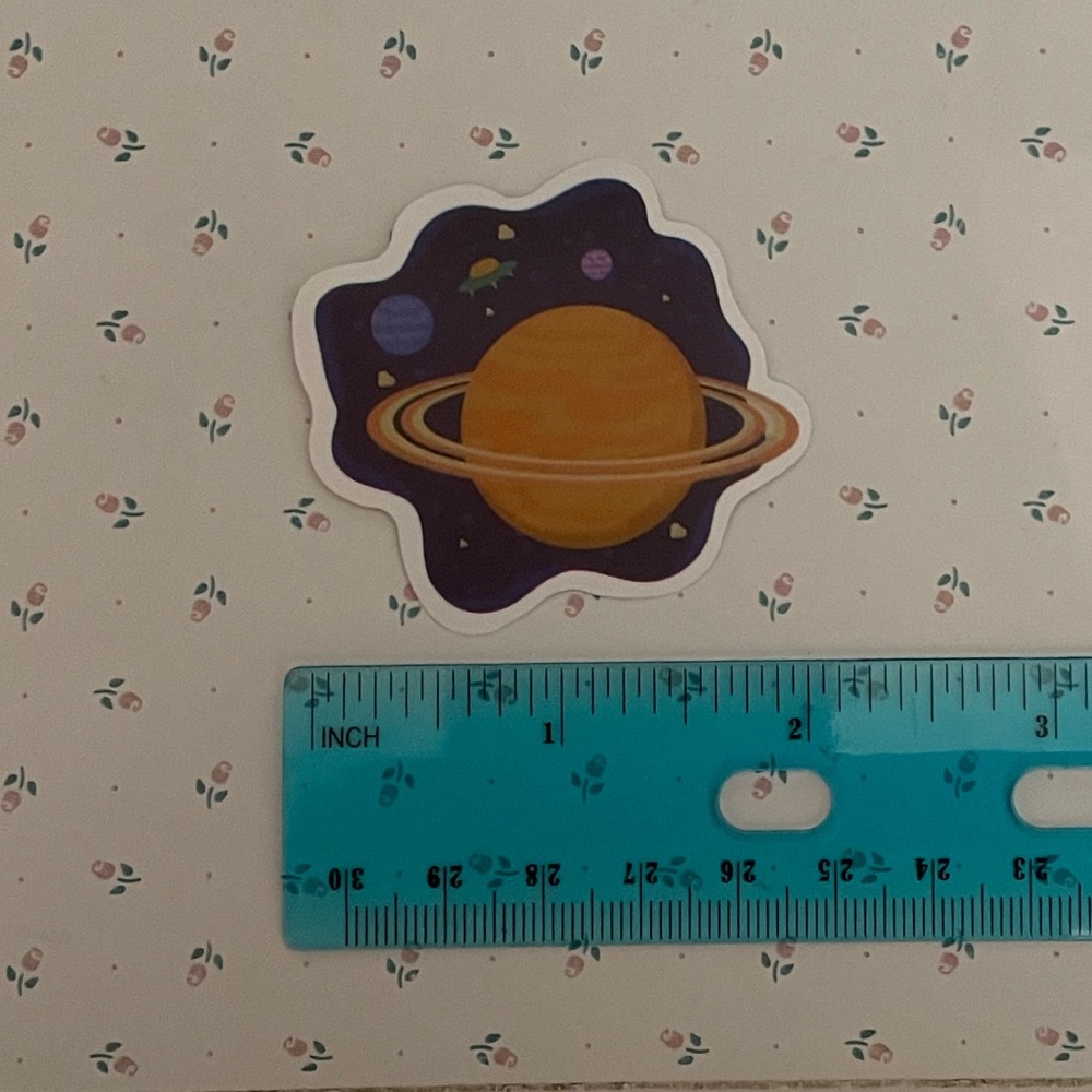 Saturn Planet Sticker - Picture 2 of 2